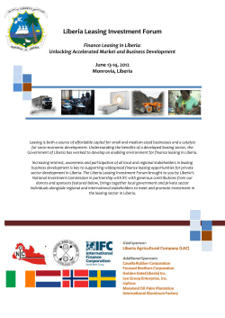 Liberia Leasing Investment Forum