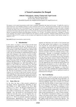 A Neural Lemmatizer for Bengali