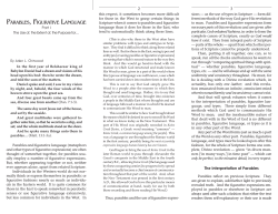 parables, figurative language