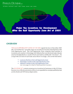GO Zone Act Information