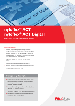 nyloflex&reg; ACT nyloflex&reg; ACT Digital