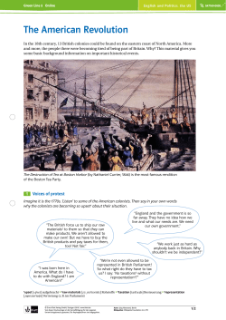 The American Revolution