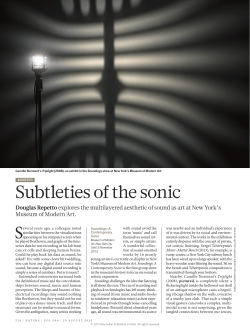 Subtleties of the sonic