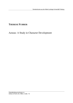 Aeneas: A Study in Character Development