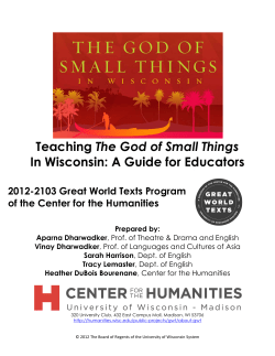 Teaching The God of Small Things In Wisconsin: A Guide for