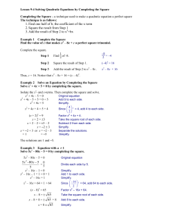 Algebra 1