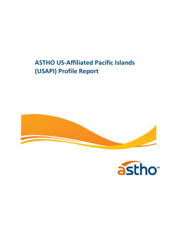 ASTHO US-Affiliated Pacific Islands (USAPI) Profile Report