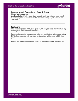 Payroll Clerk - Micron Technology, Inc.