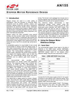 AN155: Stepper Motor Reference Design