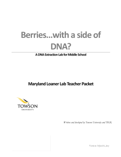 Berries&hellip;with a side of DNA?