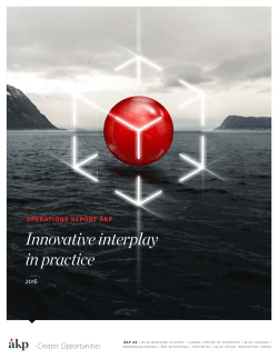 Innovative interplay in practice