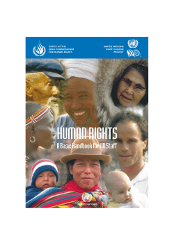 Human Rights. A basic handbook for UN staff
