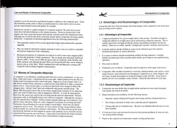 1.3 Advantages and Disadvantages of Composites