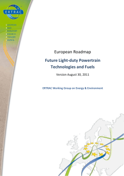 European Roadmap Future Light-duty Powertrain Technologies and