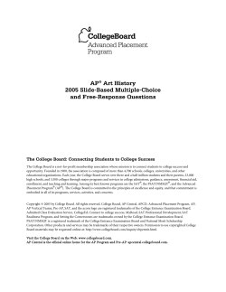 Ap 2005 Art History Frq