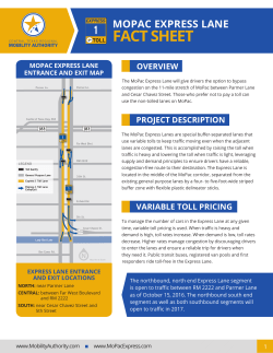 fact sheet - Central Texas Regional Mobility Authority