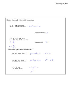 arithmetic, geometric, or neither? 45, 90, 180, 360, 25, 50, 75, 100,