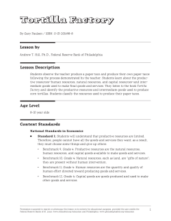 Tortilla Factory - Philadelphia Fed