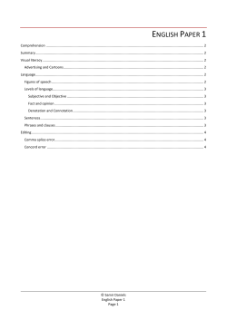 english paper 1