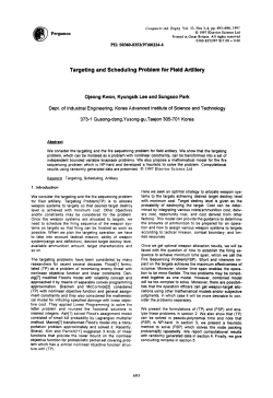 Targeting and Scheduling Problem for Field Artillery