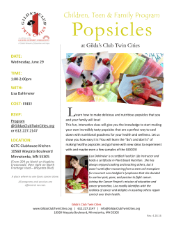 Popsicles - Gilda`s Club Twin Cities