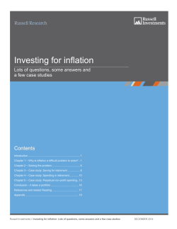 Investing for inflation