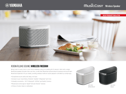 ROOM-FILLING SOUND, WIRELESS FREEDOM