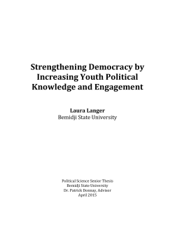 Laura Langer &ndash; Strengthening Democracy Youth Political