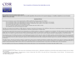 the committee of european securities regulators