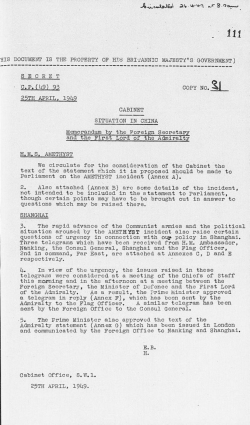 -HIS DOCUMENT IS THE PROPERTY OP HIS BRITANNIC