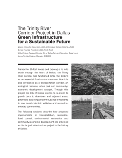 The Trinity River Corridor Project in Dallas Green