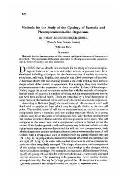 Methods for the Study of the Cytology of Bacteria