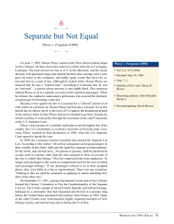 Separate but Not Equal