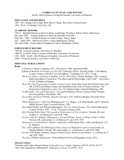 CURRICULUM VITAE - English