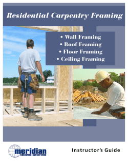 Residential Carpentry Framing