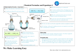 Chemical Formulae and Equations 4