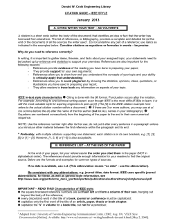 American Psychological Association Style/IEEE Style