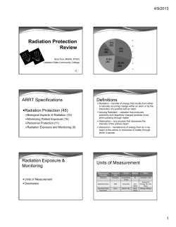 Radiation Protection Review 13
