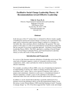 - Journal of Leadership Education