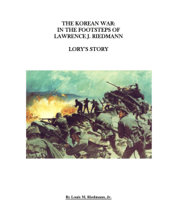 the korean war: in the footsteps of lawrence j