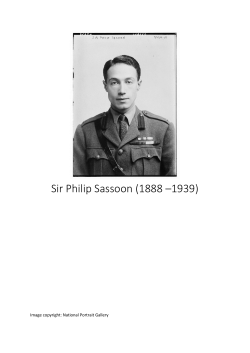 Sir Philip Sassoon (1888 &ndash;1939)