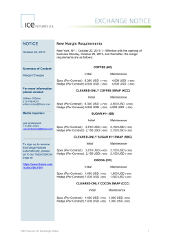 New Margin Requirements 102210