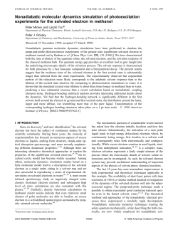 Nonadiabatic molecular dynamics simulation of