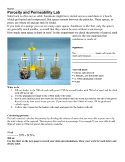 Porosity and Permeability Lab