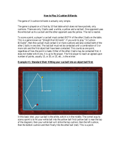 How to Play 3-Cushion Billiards