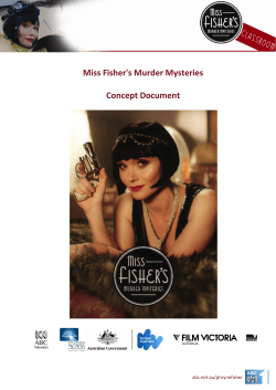 Miss Fisher`s Murder Mysteries Concept Document