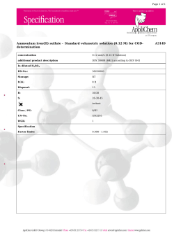 Ammonium iron(II) sulfate - Standard volumetric solution  for