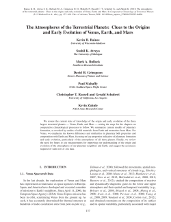 The Atmospheres of the Terrestrial Planets: Clues