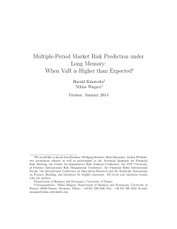 Multiple-Period Market Risk Prediction under Long Memory: When