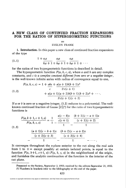 a new class of continued fraction expansions for the ratios of